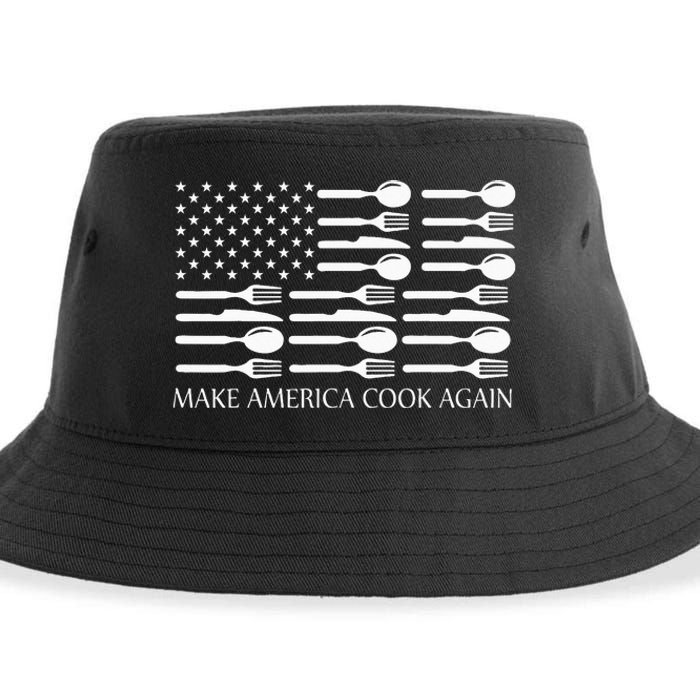 Make America Cook Again Cooking Chef Sustainable Bucket Hat