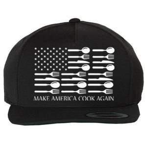 Make America Cook Again Cooking Chef Wool Snapback Cap