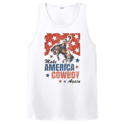 Make America Cowgirl Cowboy Again Western 4th Of July PosiCharge Competitor Tank