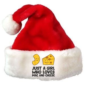 Macaroni And Cheese Just A Girl Who Loves Mac And Cheese Premium Christmas Santa Hat