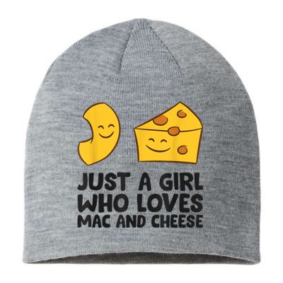 Macaroni And Cheese Just A Girl Who Loves Mac And Cheese Sustainable Beanie