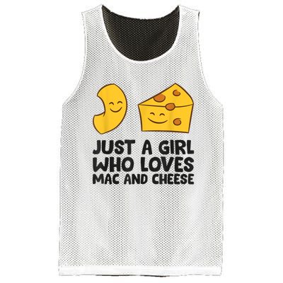 Macaroni And Cheese Just A Girl Who Loves Mac And Cheese Mesh Reversible Basketball Jersey Tank