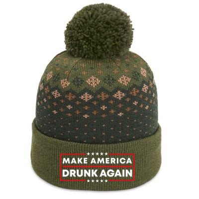 Make America Drunk Again Patriotic 4th Of July Beer Ing Meaningful Gift The Baniff Cuffed Pom Beanie