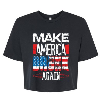 Make America Drunk Again Meaningful Gift Bella+Canvas Jersey Crop Tee