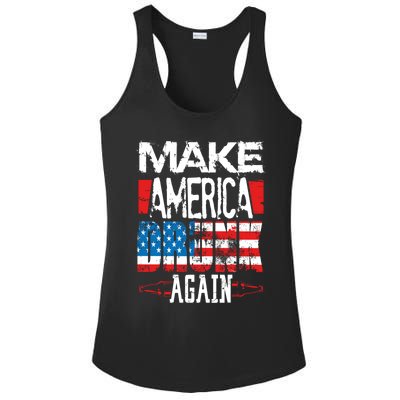 Make America Drunk Again Meaningful Gift Ladies PosiCharge Competitor Racerback Tank