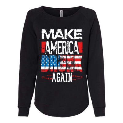 Make America Drunk Again Meaningful Gift Womens California Wash Sweatshirt