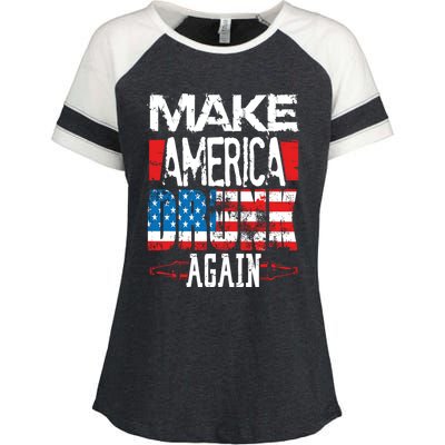 Make America Drunk Again Meaningful Gift Enza Ladies Jersey Colorblock Tee