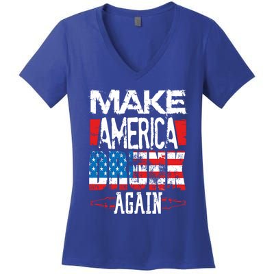 Make America Drunk Again Meaningful Gift Women's V-Neck T-Shirt