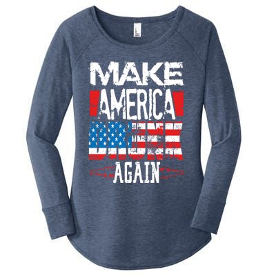 Make America Drunk Again Meaningful Gift Women's Perfect Tri Tunic Long Sleeve Shirt