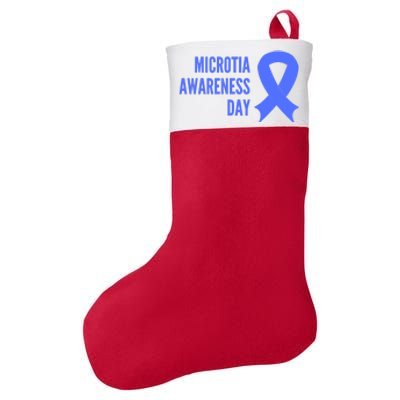 Microtia Awareness Day Felt Holiday Christmas Stocking