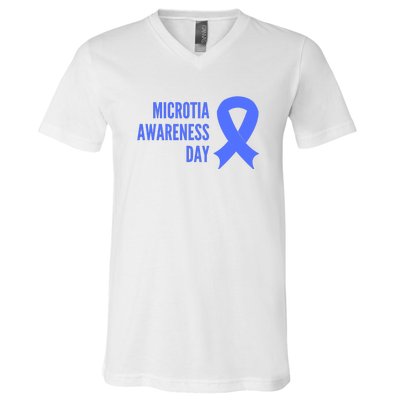 Microtia Awareness Day V-Neck T-Shirt