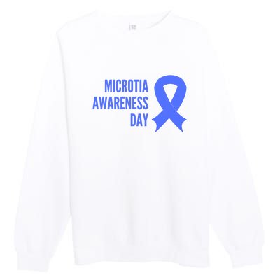 Microtia Awareness Day Premium Crewneck Sweatshirt