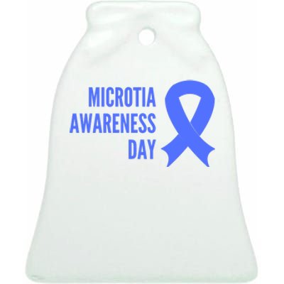 Microtia Awareness Day Ceramic Bell Ornament