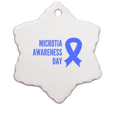 Microtia Awareness Day Ceramic Star Ornament