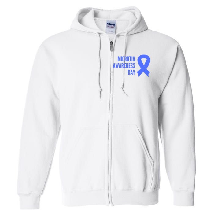 Microtia Awareness Day Full Zip Hoodie