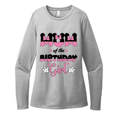 Mom And Dad Birthday Girl Mouse Family Matching Womens CVC Long Sleeve Shirt