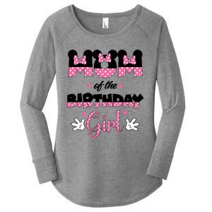 Mom And Dad Birthday Girl Mouse Family Matching Women's Perfect Tri Tunic Long Sleeve Shirt