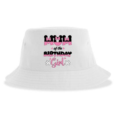 Mom And Dad Birthday Girl Mouse Family Matching Sustainable Bucket Hat