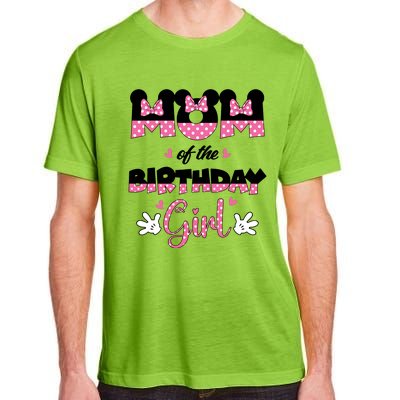 Mom And Dad Birthday Girl Mouse Family Matching Adult ChromaSoft Performance T-Shirt