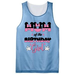 Mom And Dad Birthday Girl Mouse Family Matching Mesh Reversible Basketball Jersey Tank