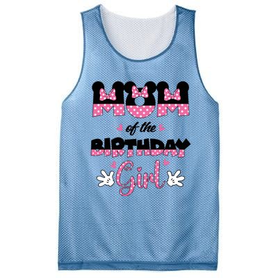 Mom And Dad Birthday Girl Mouse Family Matching Mesh Reversible Basketball Jersey Tank