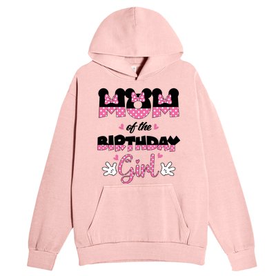 Mom And Dad Birthday Girl Mouse Family Matching Urban Pullover Hoodie