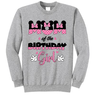 Mom And Dad Birthday Girl Mouse Family Matching Sweatshirt