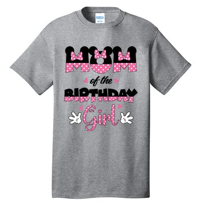 Mom And Dad Birthday Girl Mouse Family Matching Tall T-Shirt