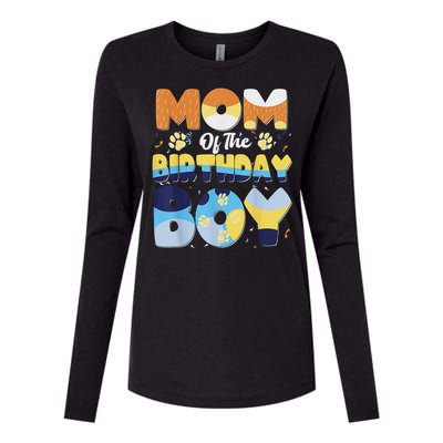 Mom And Dad Birthday Boy Dog Family Matching Womens Cotton Relaxed Long Sleeve T-Shirt