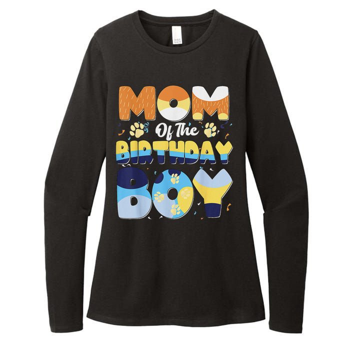 Mom And Dad Birthday Boy Dog Family Matching Womens CVC Long Sleeve Shirt