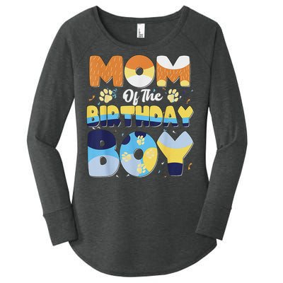 Mom And Dad Birthday Boy Dog Family Matching Women's Perfect Tri Tunic Long Sleeve Shirt