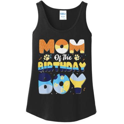 Mom And Dad Birthday Boy Dog Family Matching Ladies Essential Tank