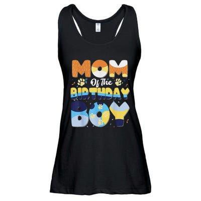 Mom And Dad Birthday Boy Dog Family Matching Ladies Essential Flowy Tank