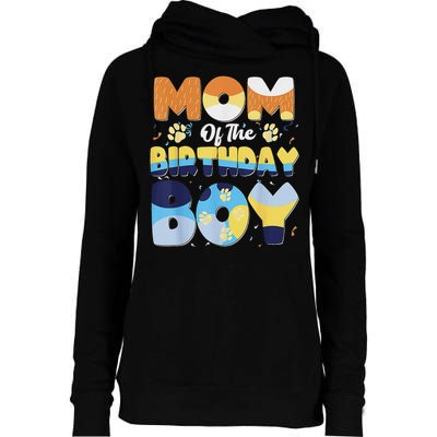 Mom And Dad Birthday Boy Dog Family Matching Womens Funnel Neck Pullover Hood