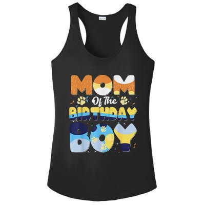 Mom And Dad Birthday Boy Dog Family Matching Ladies PosiCharge Competitor Racerback Tank