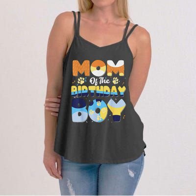 Mom And Dad Birthday Boy Dog Family Matching Women's Strappy Tank