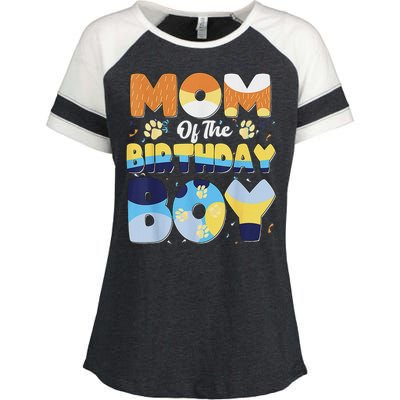 Mom And Dad Birthday Boy Dog Family Matching Enza Ladies Jersey Colorblock Tee