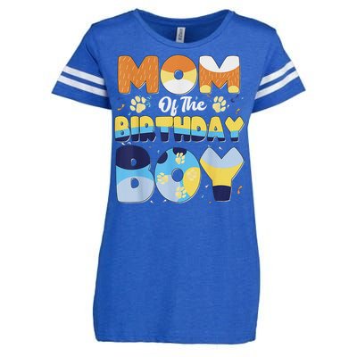 Mom And Dad Birthday Boy Dog Family Matching Enza Ladies Jersey Football T-Shirt