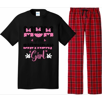 Mom And Dad Birthday Girl Mouse Family Matching Pajama Set