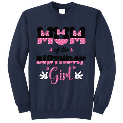 Mom And Dad Birthday Girl Mouse Family Matching Sweatshirt