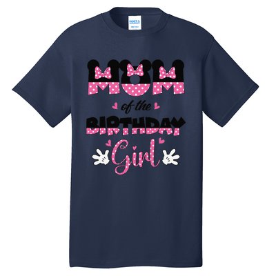 Mom And Dad Birthday Girl Mouse Family Matching Tall T-Shirt