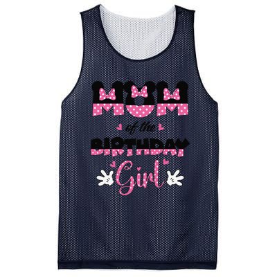 Mom And Dad Birthday Girl Mouse Family Matching Mesh Reversible Basketball Jersey Tank