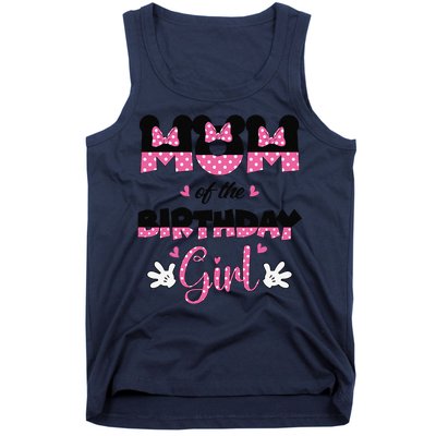 Mom And Dad Birthday Girl Mouse Family Matching Tank Top