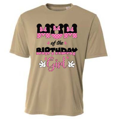 Mom And Dad Birthday Girl Mouse Family Matching Cooling Performance Crew T-Shirt