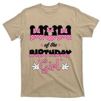 Mom And Dad Birthday Girl Mouse Family Matching T-Shirt