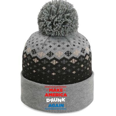 Make America Drunk Again Er Alcohol Alcoholic Gift The Baniff Cuffed Pom Beanie