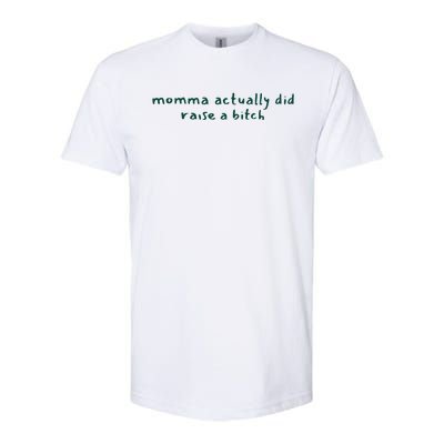 Momma Actually Did Raise A Bitch Softstyle® CVC T-Shirt