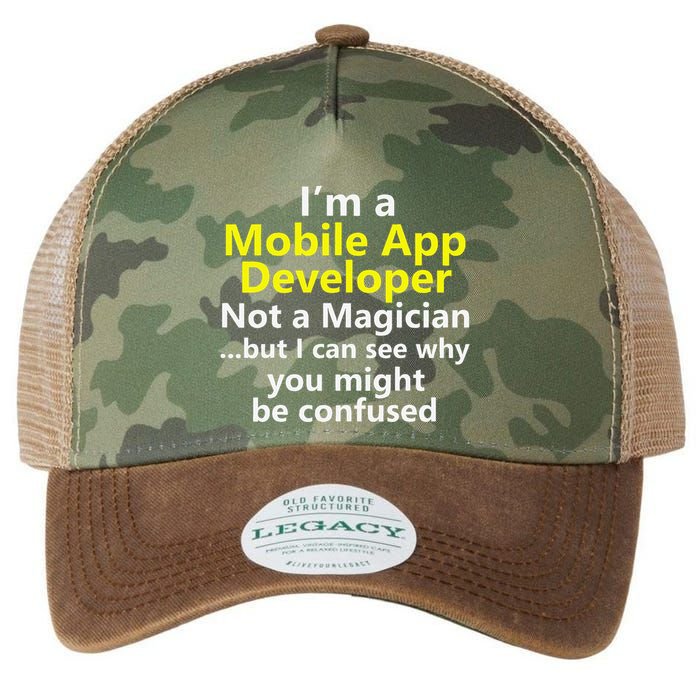 Mobile App Developer Ux Ui Design Web Job Title Career Legacy Tie Dye Trucker Hat
