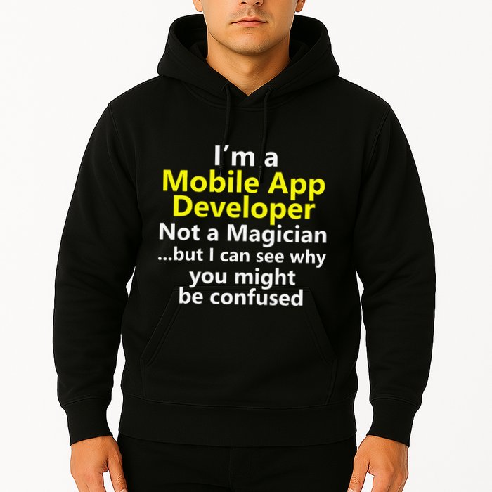 Mobile App Developer Ux Ui Design Web Job Title Career Hoodie
