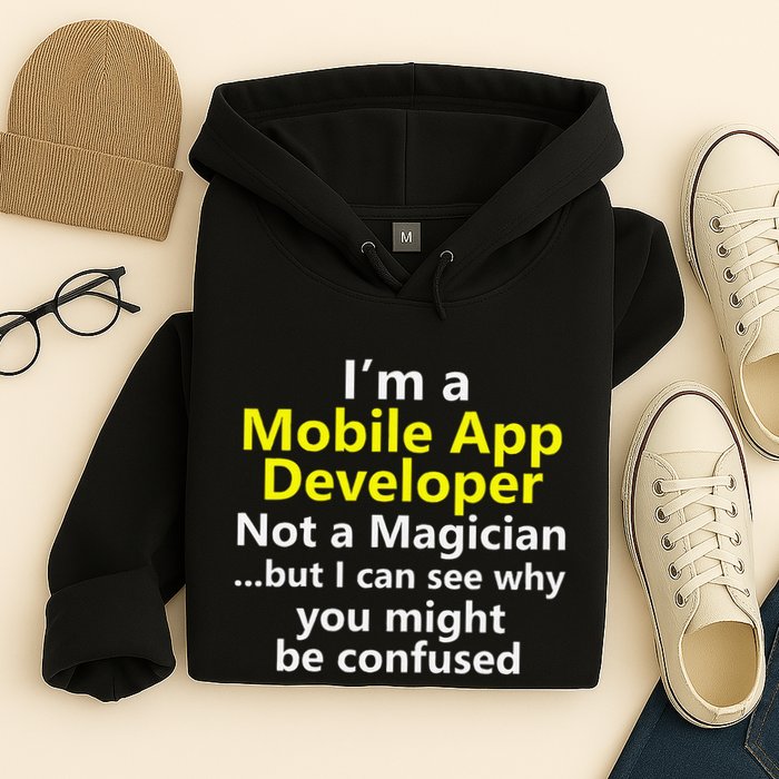 Mobile App Developer Ux Ui Design Web Job Title Career Hoodie